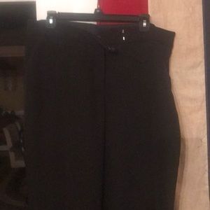 Black dress pants.  Size 14